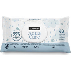 Suavinex Aqua Care Μωρομάντηλα με Νερό Χωρίς Άρωμα 60τμχ