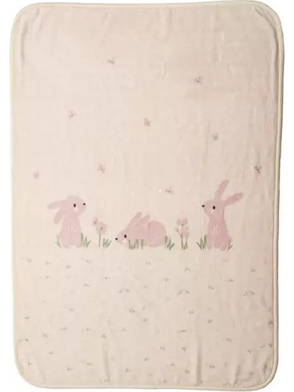 Nef-Nef Country Bunny Κουβέρτα Αγκαλιάς Βελουτέ 75x100 Μπεζ