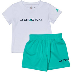 Jordan Παιδικό Σετ Καλοκαιρινό Λευκό Βεραμάν 85D676-B5P