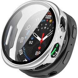 Techsuit Defense360 Pro Πλαστική Θήκη με Προστασία Οθόνης για Samsung Galaxy Watch 8 40mm Ασημί
