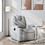 vidaXL Πολυθρόνα Relax Ανακλινόμενη Γκρι 3205508