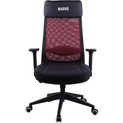 Marvo Maximus Καρέκλα Gaming Mesh με Ρυθμιζόμενα Μπράτσα Μαύρη Κόκκινη MV-CH205