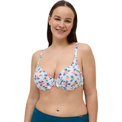 Ysabel Mora Bikini Top Floral Λευκό 83145