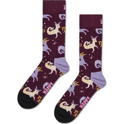 Happy Socks Capricorn Ανδρικές Κάλτσες Ψηλές με Σχέδια Μπορντό P003381-1000