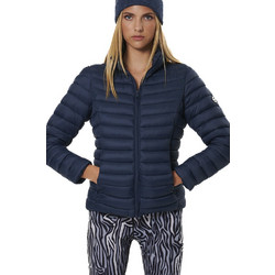 Body Action Γυναικείο Μπουφάν Χειμωνιάτικο Puffer Μακρύ Navy Μπλε 071532
