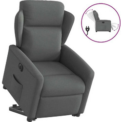 vidaXL Πολυθρόνα Relax με Υποπόδιο Ανακλινόμενη Ανθρακί 3303155