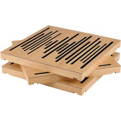 Vicoustic VicPattern Wavewood MKII Diffuser 59.5x59.5x5cm 3τμχ Καφέ