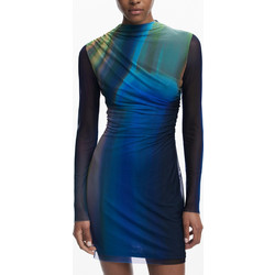 Desigual Mini Βραδινό Φόρεμα Royal Blue 25WWVK43-5000