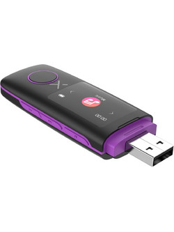 Turbo-X Twist IV IV8 MP3 Player 8GB με Οθόνη 1" & Ραδιόφωνο Μωβ Μαύρο