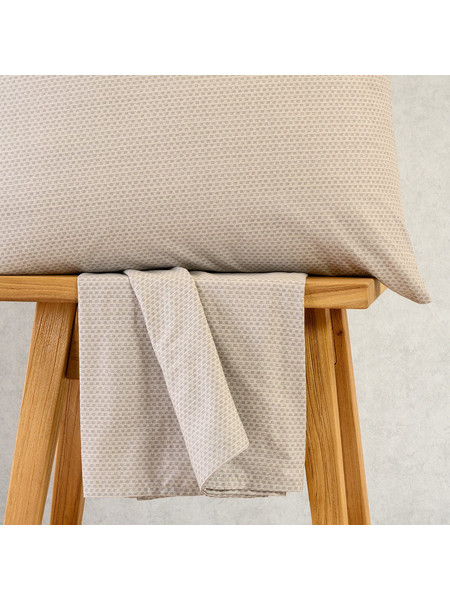 Melinen Σετ Σεντόνια King Size Βαμβακερά με Λάστιχο 180x200+32 Ultra Line Mini Luca Grey