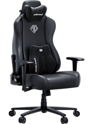 Anda Seat Novis Ultra XL Καρέκλα Gaming Δερματίνης με Ρυθμιζόμενα Μπράτσα Μαύρη AD23-XL-01-B-PV-B02