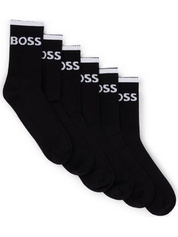 Hugo Boss Ανδρικές Κάλτσες Ψηλές Μαύρες 6Pack 50510168-001