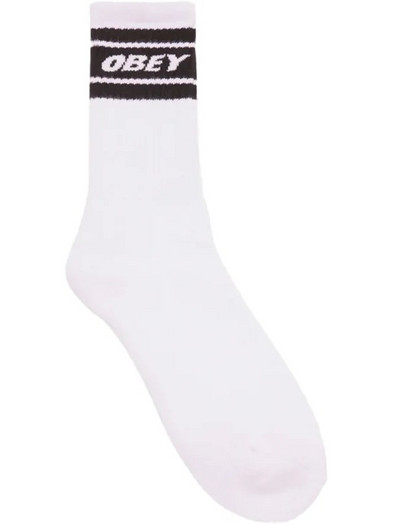 Obey Cooper II Ανδρικές Κάλτσες Ψηλές Λευκές 100260093-WHT