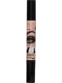 Ushas Cosmetics Black 2in1 Αδιάβροχο Στυλό Eyeliner 3ml