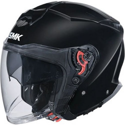 SMK GTJ Solid Gloss Black Κράνος Μηχανής Jet