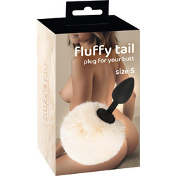 You2Toys Fluffy Small Πρωκτική Σφήνα 14.2cm Λευκή Μαύρη