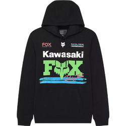 Fox Racing Kawasaki Ανδρικό Φούτερ με Κουκούλα & Τσέπες Μαύρο 33375-001