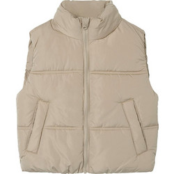 Name It Αμάνικο Παιδικό Μπουφάν Χειμωνιάτικο Puffer Μπεζ 13237547