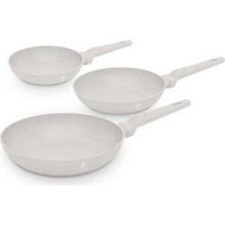 Berlinger Haus Sahara Collection Σετ Τηγάνια Αλουμινίου με Αντικολλητική Επίστρωση Μαρμάρου 3τμχ BH-8078