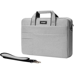 Street Sleek Τσάντα Laptop Ώμου 15.6" Grey