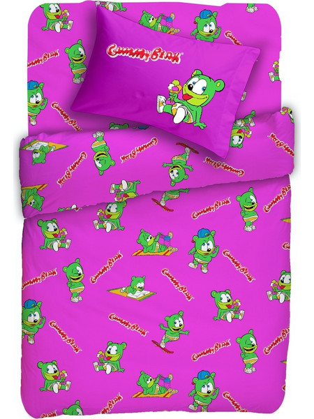 Viopros Gummy Bear Παιδική Παπλωματοθήκη Μονή Βαμβακερή 160x240 Φούξια