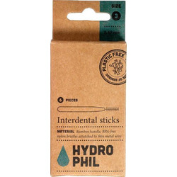 Hydrophil Μεσοδόντια Βουρτσάκια 0.6mm Μπεζ 6τμχ