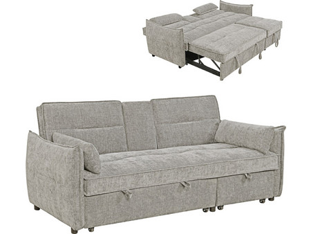 HomeMarkt VELAR Διθέσιος Καναπές Κρεβάτι Μπεζ 208x86x85cm HM3305.03