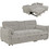 HomeMarkt VELAR Διθέσιος Καναπές Κρεβάτι Μπεζ 208x86x85cm HM3305.03