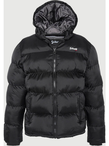 Schott N.Y.C Παιδικό Μπουφάν Χειμωνιάτικο Puffer Αντιανεμικό Μαύρο