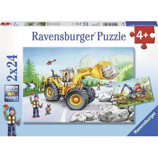 Παιδικό Puzzle Ravensburger Digger at Work 2x24 Κομμάτια