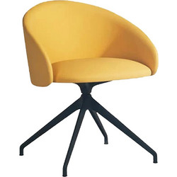 Avant Garde Glera-K Swivel Καρέκλα Γραφείου Κίτρινη 30109