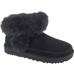 UGG Γυναικεία Μποτάκια Suede Μαύρα με Γούνα 1173832-BLK