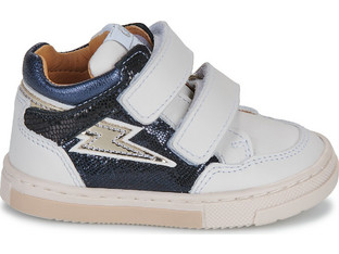 GBB Παιδικά Sneakers Μποτάκια Λευκά Navy Μπλε AM618-12