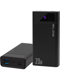 Blow PB10A Power Bank 10000mAh 22.5W με 2 Θύρες USB-A & Θύρα USB-C Black