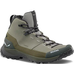Salewa Puez Leather Mid Ανδρικά Ορειβατικά Μποτάκια Αδιάβροχα Χακί 61459-5136