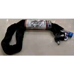 For Home 802030 Αντικλεπτική Αλυσίδα Μηχανής με Κλειδαριά 100cm Μαύρη