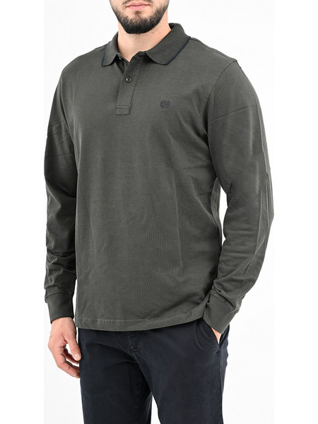Ascot Ανδρική Μπλούζα Polo Μακρυμάνικη Κυπαρισσί 15281317-74
