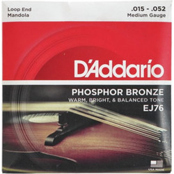 D'Addario EJ76 Σετ 8 Χορδές Μαντόλας Phosphor Bronze 15-52" Medium Tension