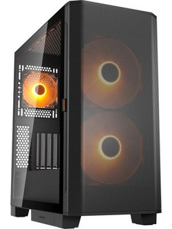Cougar Airface Flo Black Midi Tower Κουτί Υπολογιστή με Πλαϊνό Παράθυρο