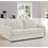 Woodwell Lester Τριθέσιος Καναπές Κρεβάτι Μπεζ 180x98x89cm Ε9940,1