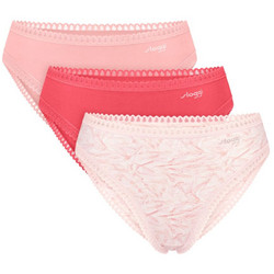 Sloggi Go Crush Βαμβακερά Ψηλόμεσα Γυναικεία Slip 3Pack 10219672-M005