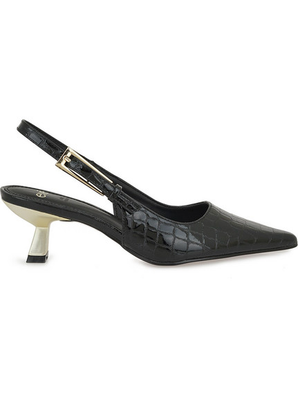 Exe Γόβες Slingback με Λεπτό Χαμηλό Τακούνι Μαύρες V47003583J79
