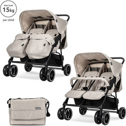 Lorelli Twin Καρότσι για Δίδυμα Beige