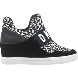 DKNY Γυναικεία Sneakers Flatforms Μποτάκια Μαύρα K4993319-WHB