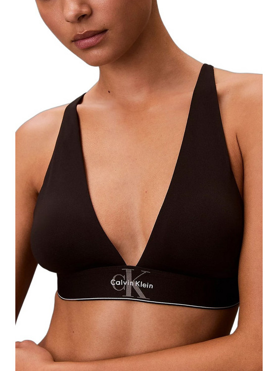 Calvin Klein Μπουστάκι Push Up χωρίς Μπανέλα Μαύρο LV00QF8703-UB1
