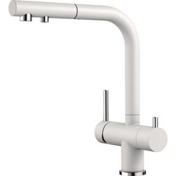 Blanco Fontas-S II 525204 Μπαταρία Κουζίνας Πάγκου Τριπλής Παροχής Ανάμεικτη Λευκή