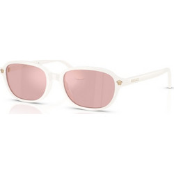 Versace VE4514D 55441T Γυναικεία Γυαλιά Ηλίου Τετράγωνα Κοκάλινα Λευκά με Ροζ Φακό