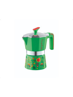 Pedrini MyMoka Frida Kahlo Μπρίκι Espresso 2Cups Πράσινο
