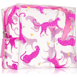 BrushArt Accessories Cheetah In Love Γυναικείο Νεσεσέρ 14x9x15cm Διαφανές
