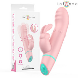 Intense Alvin Rabbit Stimulator Δονητής Rabbit Ροζ